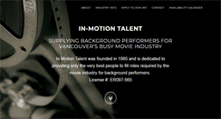 Desktop Screenshot of inmotiontalent.com